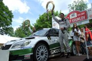 Rallye Český Krumlov: Vítězná posádka Jan Kopecký a Pavel Dresler